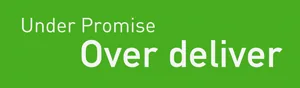Underpromise-overdeliver