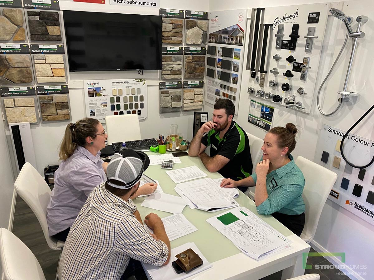 The colour selection studio at the Stroud Homes Tamworth display centre