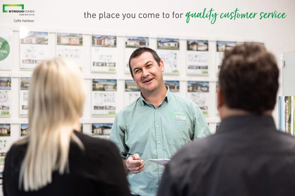 Tim at Stroud Homes Coffs Harbour selling home plans.
